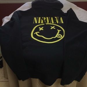 Nirvana black men’s hoodie, size XXL. Brand new.